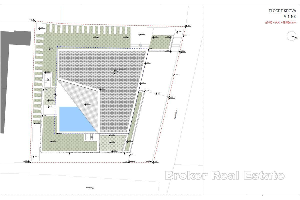 Grundstück mit Baugenehmigung für eine Villa mit Pool