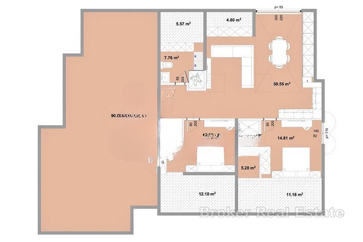 Najwyższej jakości apartament typu duplex z pięknym widokiem na morze