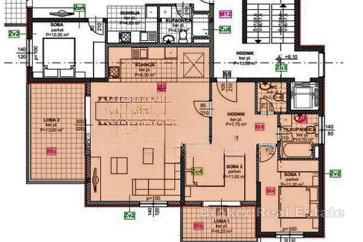 Najwyższej jakości apartament typu duplex z pięknym widokiem na morze