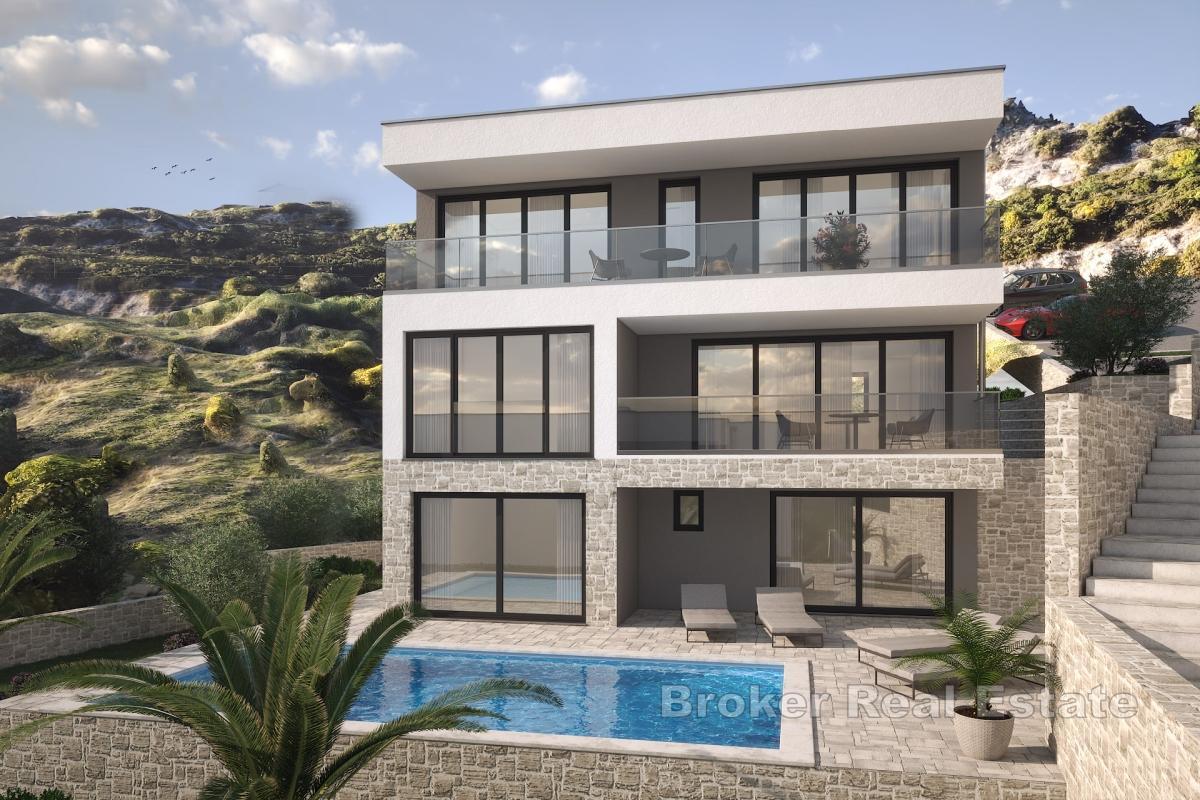 Elegante villa con piscina e vista panoramica sul mare