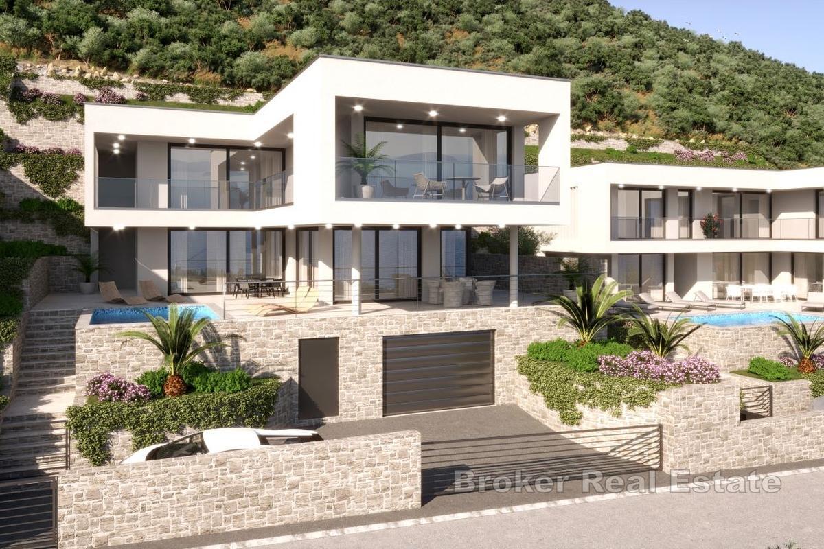 Moderní vila s bazénem a úchvatným výhledem na Jaderské moře