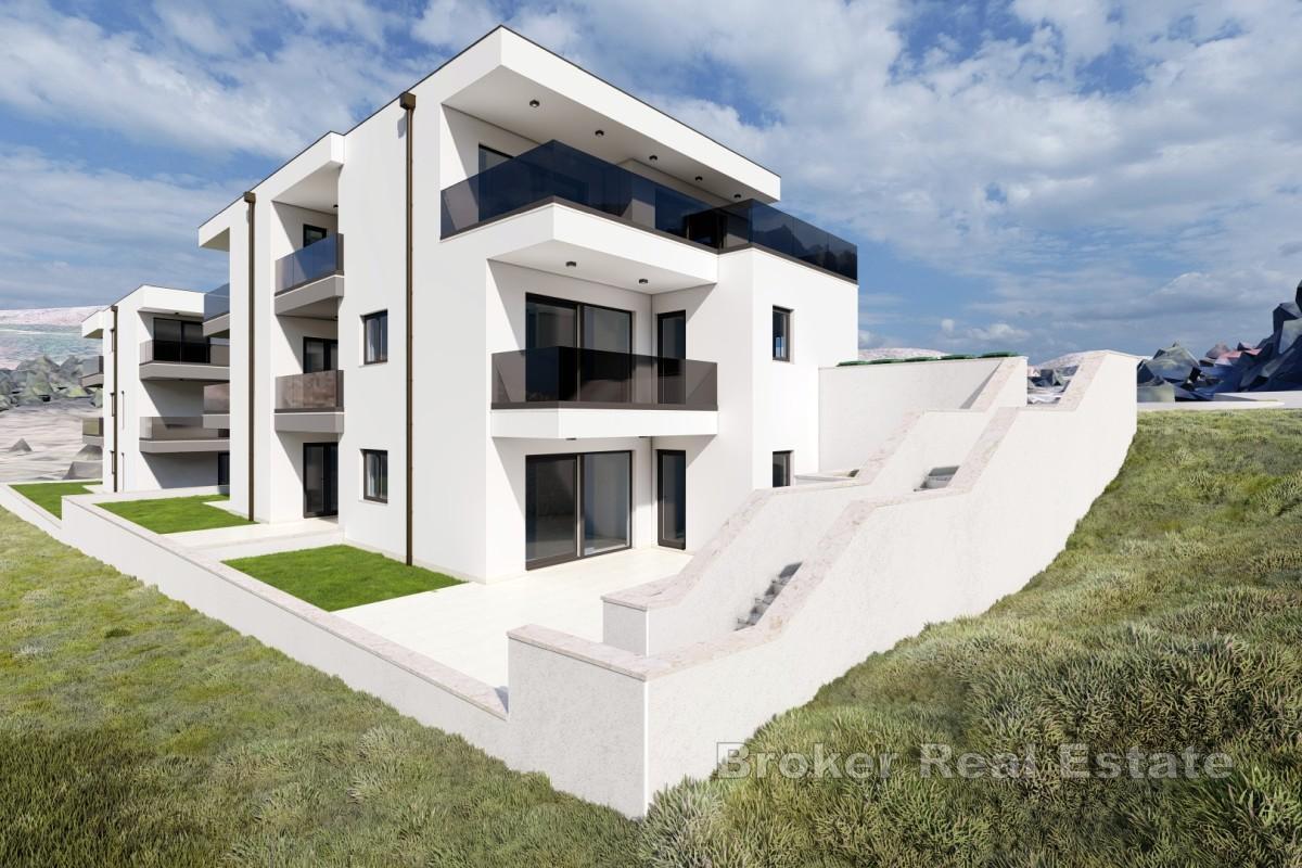 Appartement neuf et lumineux d'une chambre avec jardin - à proximité de Split et d'Omiš