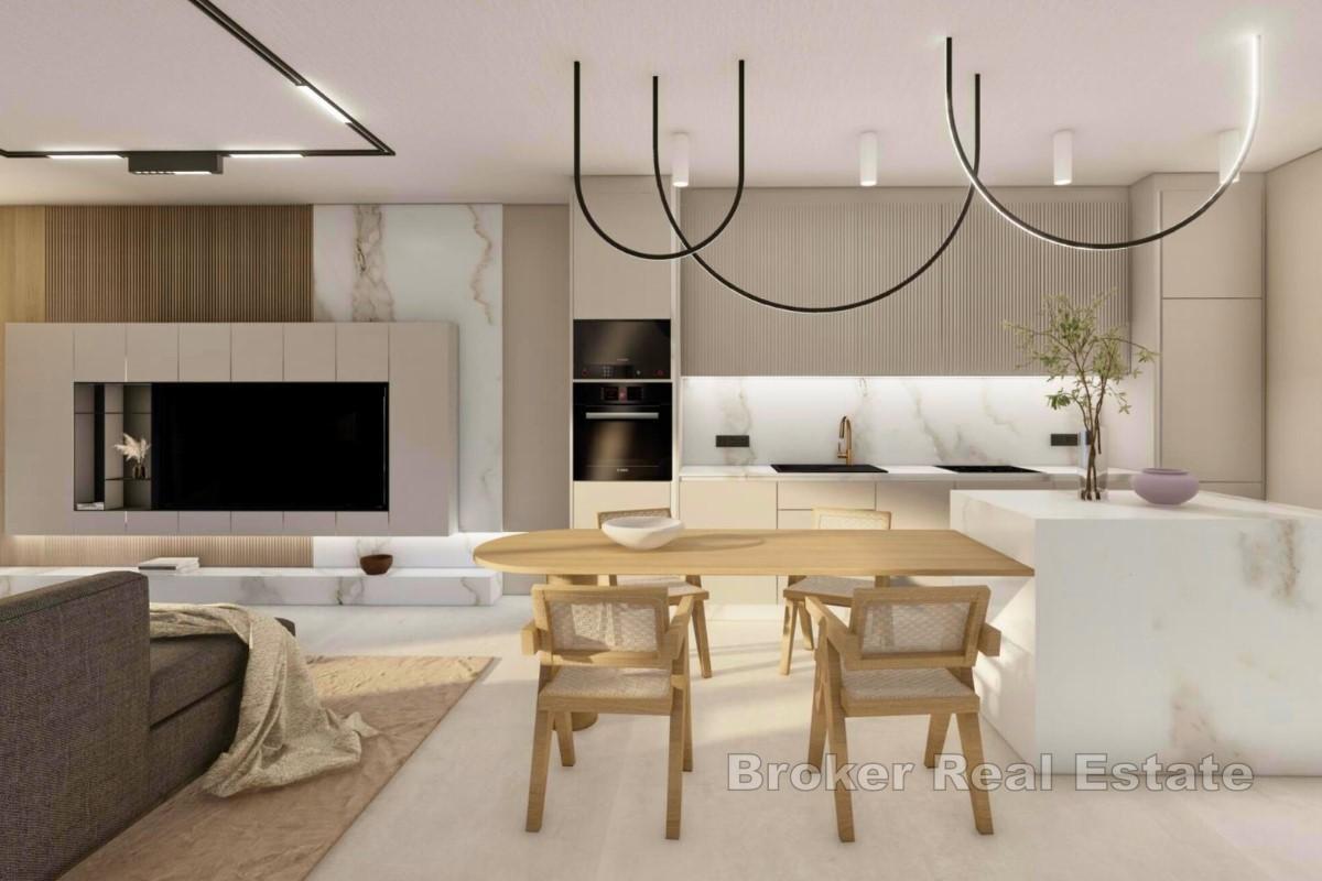 Appartement exclusif au rez-de-chaussée avec jardin et piscine