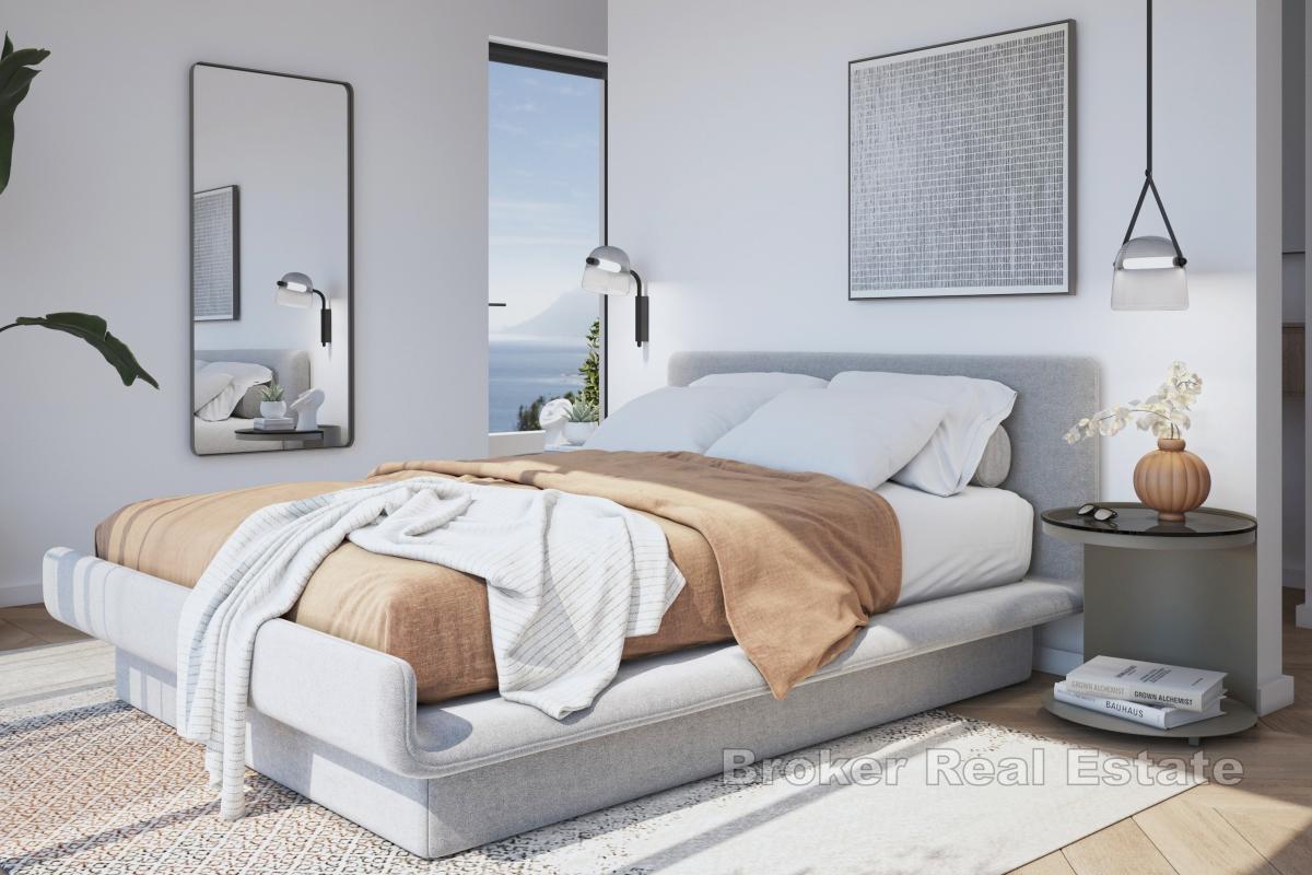 Penthouse z tarasem, jacuzzi i panoramicznym widokiem na morze