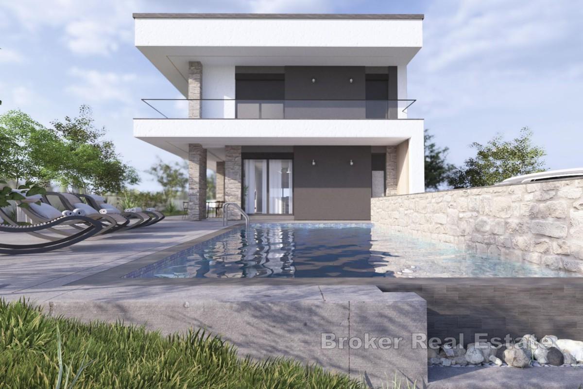 Moderná vila s priestrannou krytou terasou