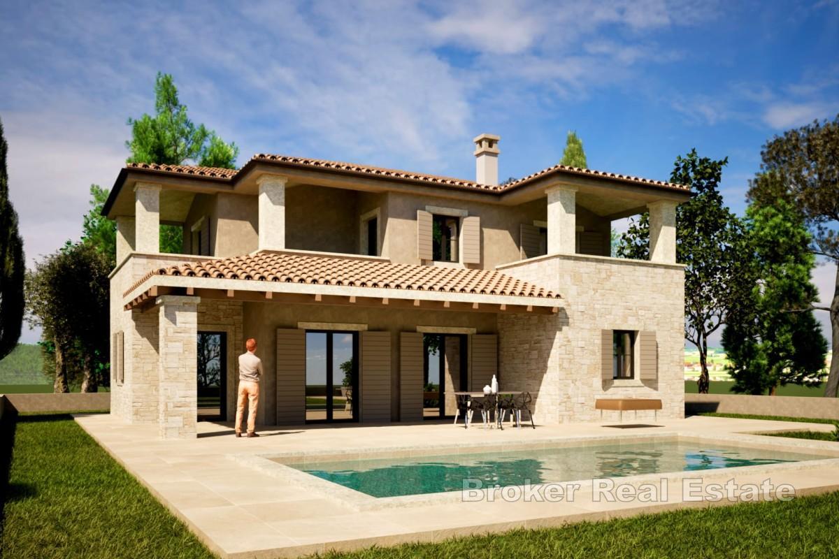 Autentica villa istriana con piscina e vista panoramica