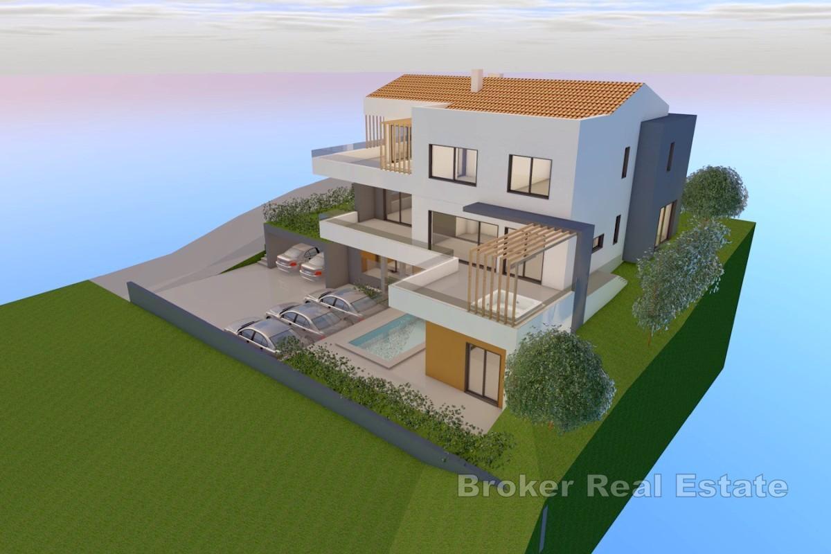 Terrain avec projet pour une villa de luxe avec piscine