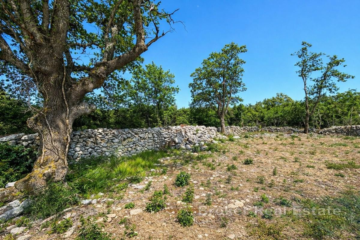 Investiční pozemek s výhledem na moře ve východní Istrii