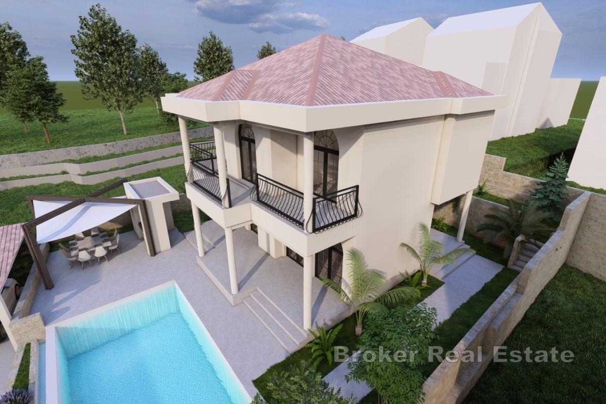 Atraktívny pozemok s projektom na luxusnú vilu s bazénom