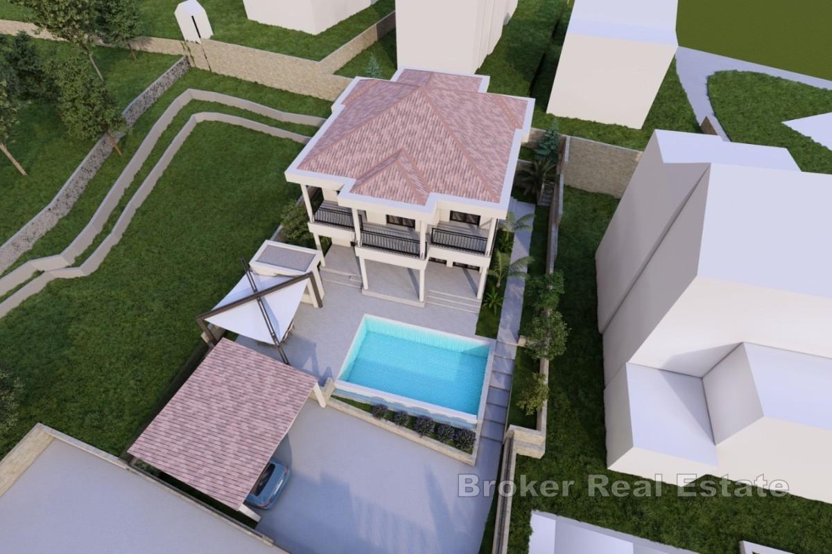 Atraktívny pozemok s projektom na luxusnú vilu s bazénom