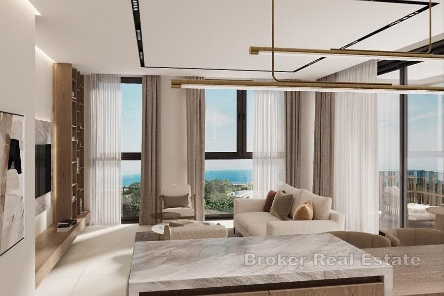 Moderne Wohnung in einem Neubau mit Meerblick
