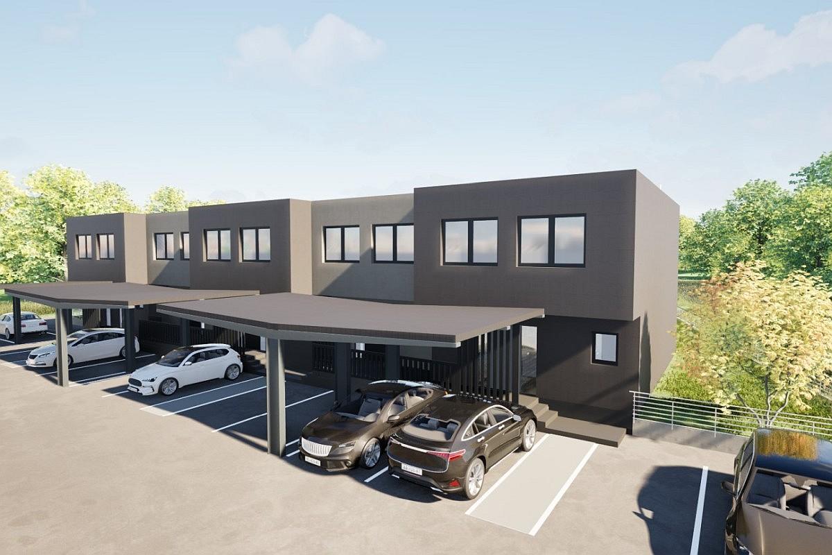 Modernes Haus mit erweiterter Terrasse