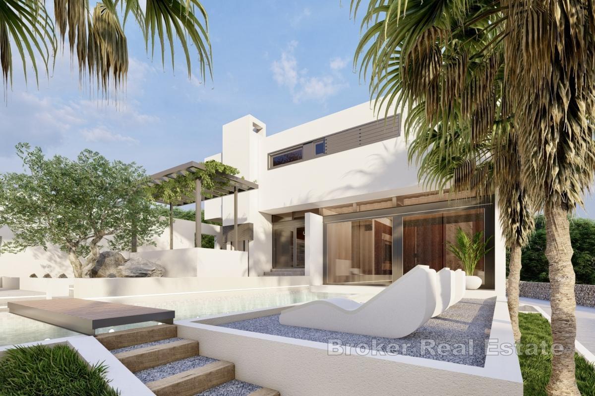 Villa moderne avec piscine et vue panoramique sur l'Adriatique