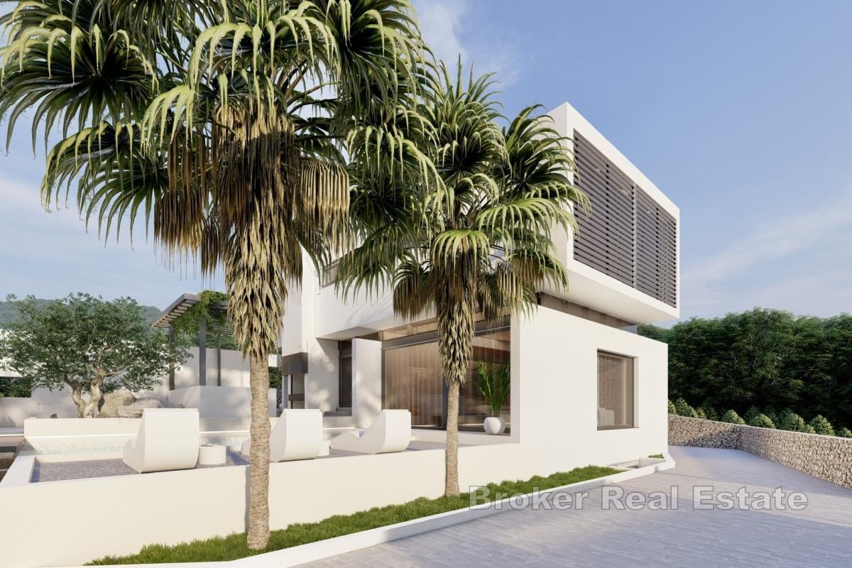 Villa moderne avec piscine et vue panoramique sur l'Adriatique