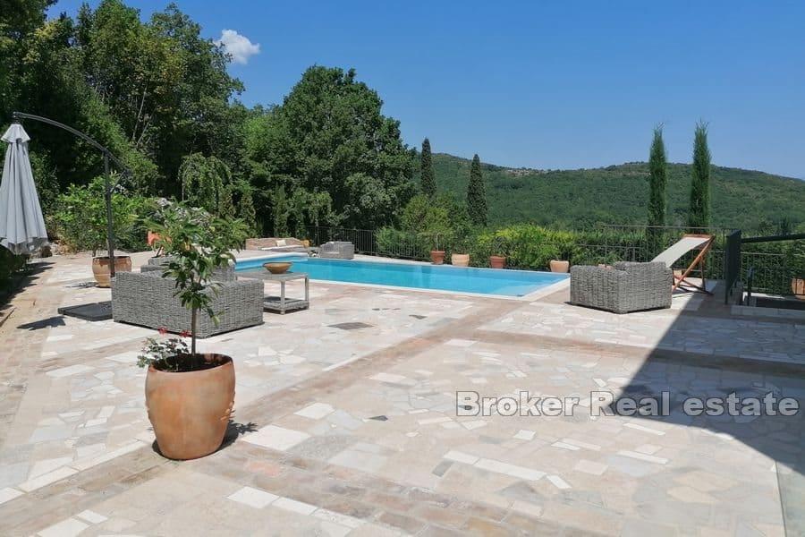 Niedaleko Opatii - willa z basenem z otwartym widokiem na morze