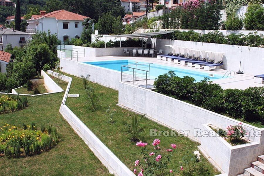 Near Opatija, magnificent villa with open sea views