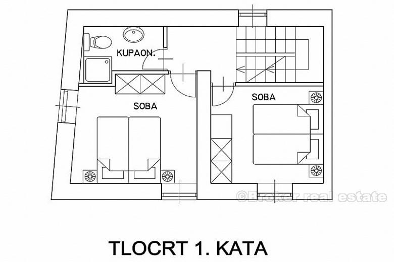Hus med leiligheter - øya Hvar