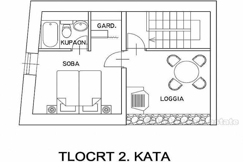 Hus med leiligheter - øya Hvar