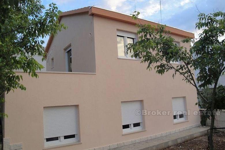 Island of Brac - Newly built family house, 2. row to the sea