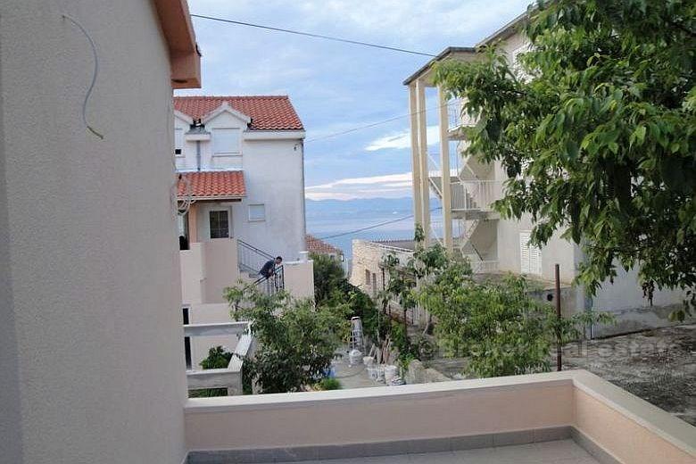 Island of Brac - Newly built family house, 2. row to the sea