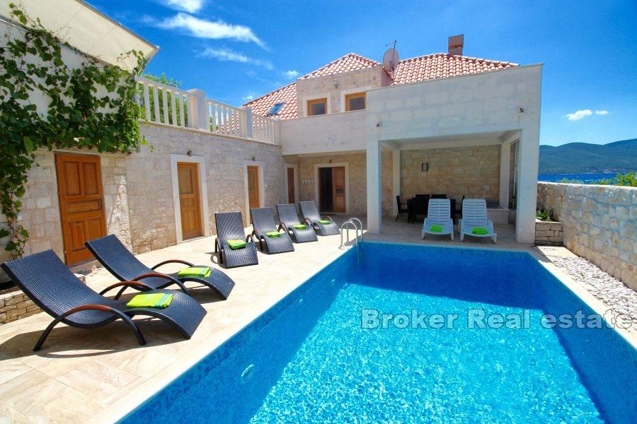 Peljesac, frittliggende privat bolig ved sjøen