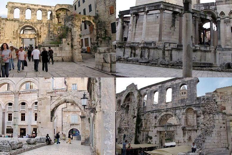 centrum Splitu - kamenný dům