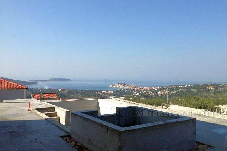 Sten, villa under bygging