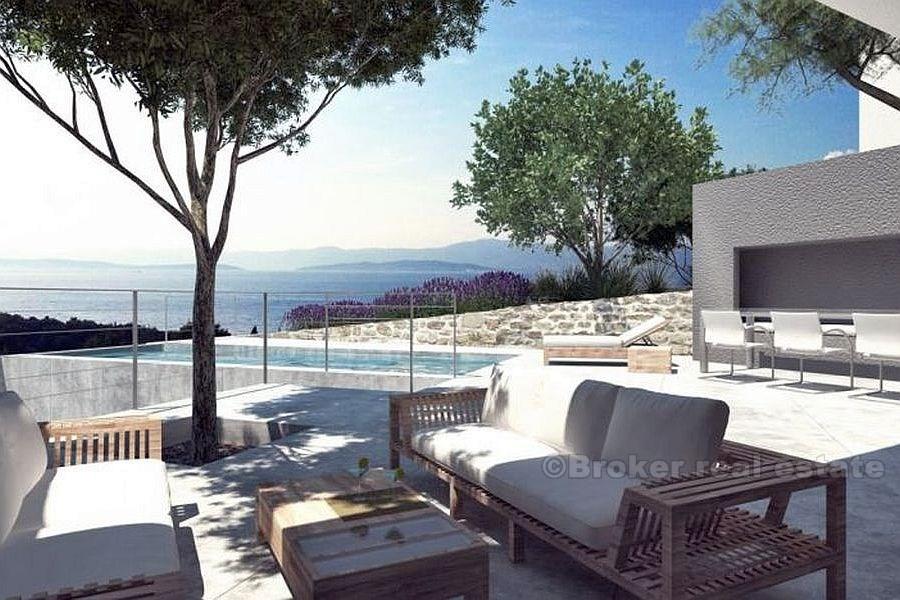 ostrov Brač. Vily s výhledem na moře