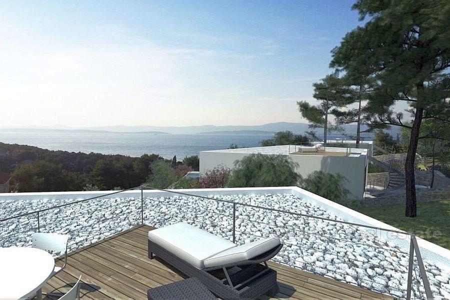 wyspa Brac. Wille z widokiem na morze