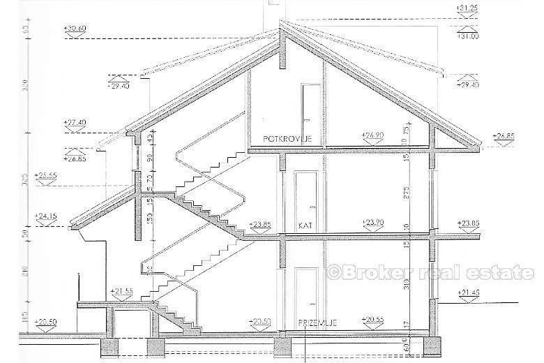 Kastela, semi-detached house
