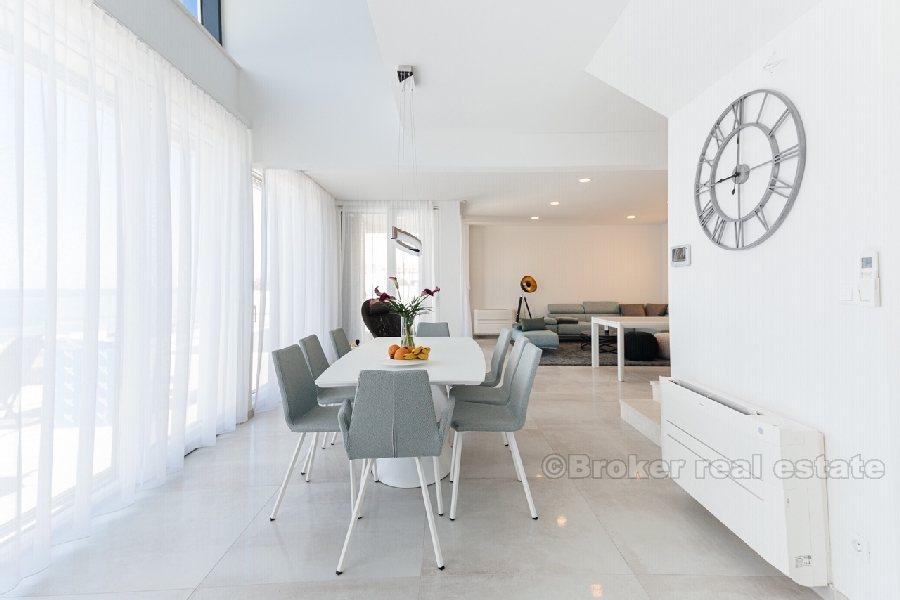 Nær Trogir, eksklusiv villa med utsikt over havet