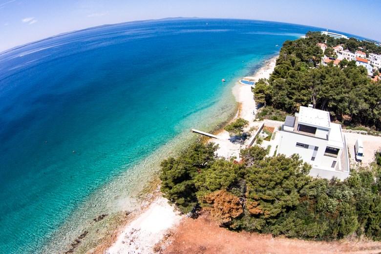 koło Zadaru willi nad morzem