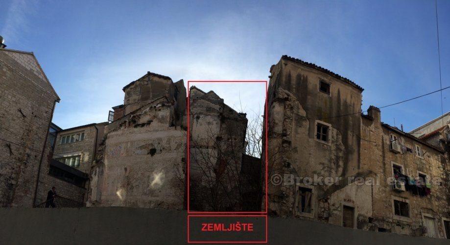 Zentrum von Split Stadt. Steinhaus