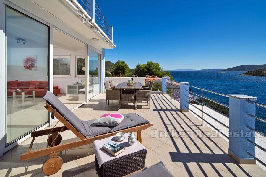 Near Trogir, villa first row to the sea