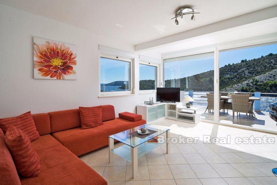 Near Trogir, villa first row to the sea