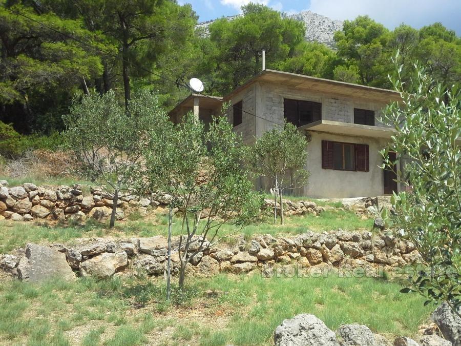 ostrov Hvar, dům s výhledem na moře