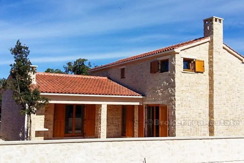 island Ugljan, stone house with swimming pool