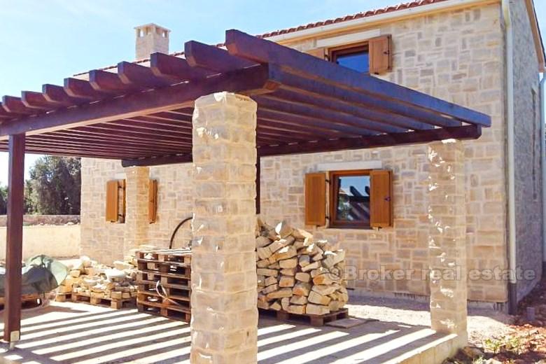 island Ugljan, stone house with swimming pool