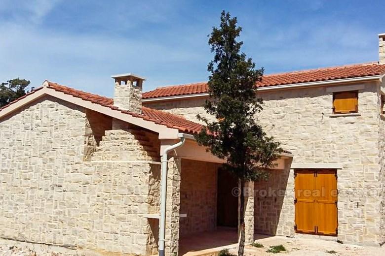 island Ugljan, stone house with swimming pool