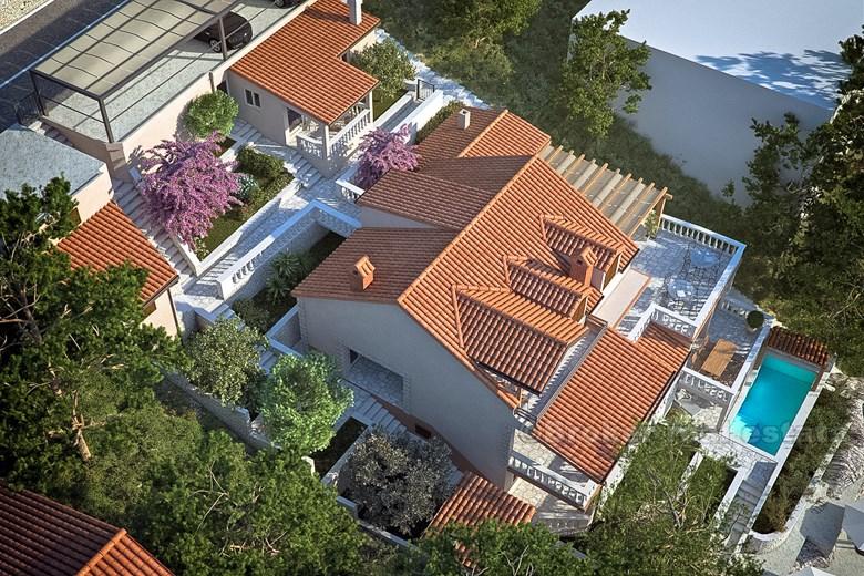 wyspa Korčula, willa nad morzem z basenem