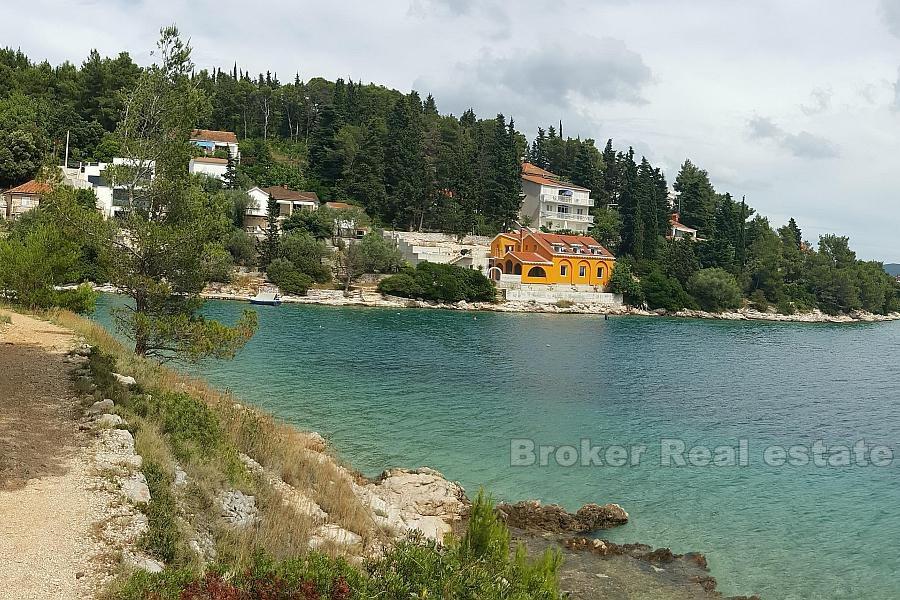 ön Korcula, villa vid havet