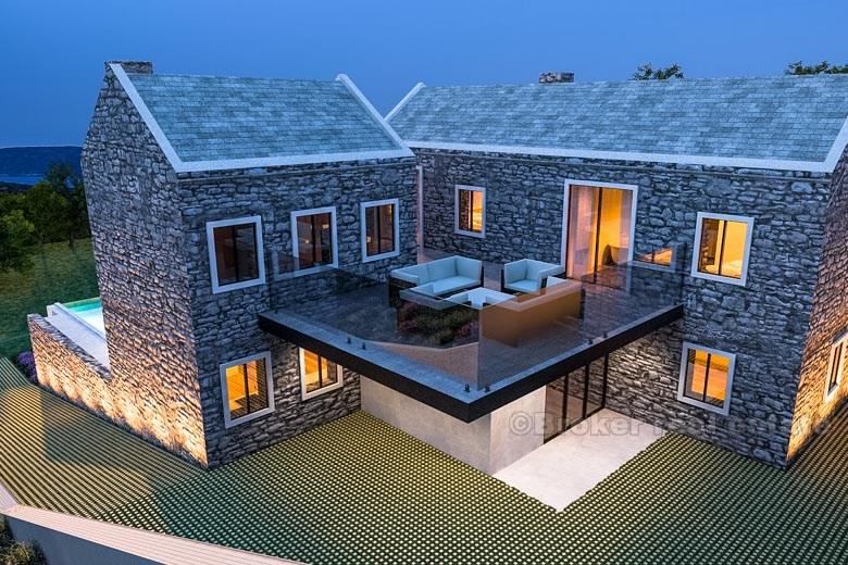 w pobliżu Crikvenica, działka budowlana z projektem