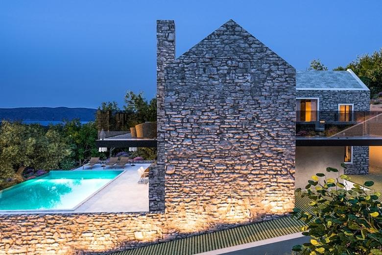 blízkosti Crikvenice, stavební pozemek s projektem