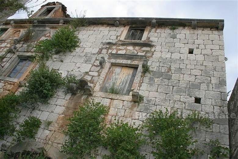 Ruined stone house
