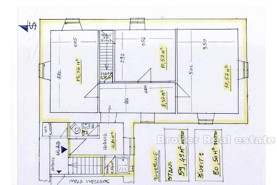 Split, Center, three bedroom apartment