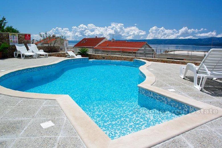 Island of Brac - Apartment house with the pool and sea view