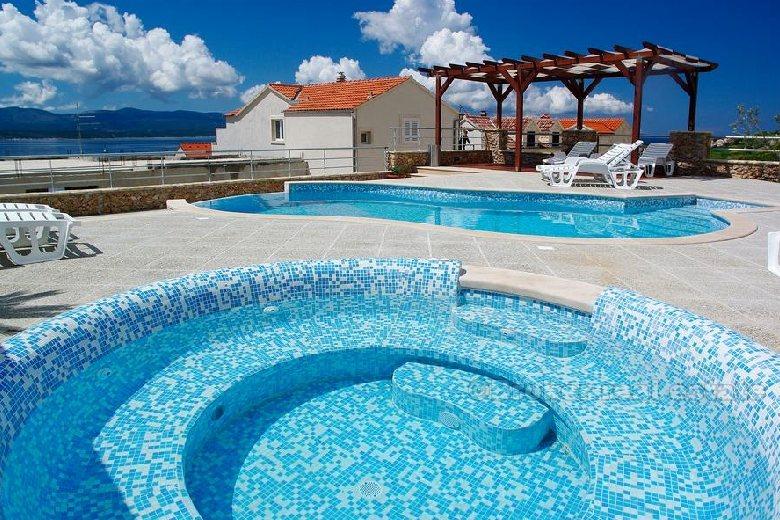 Island of Brac - Apartment house with the pool and sea view