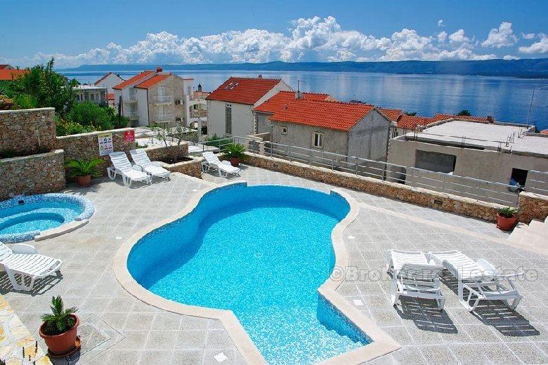 Island of Brac - Apartment house with the pool and sea view