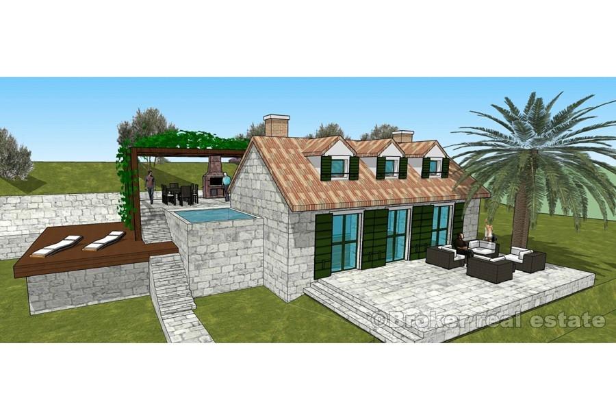 Primosten - Frittliggende steinhus i utkanten