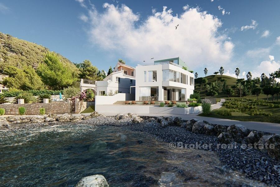 Øya Korcula - Bygg land ved sjøen